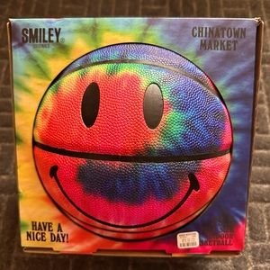 RARE NEW Chinatown Market Tie Dye Smiley Basketball CTM Supreme Quality Sz 29.5